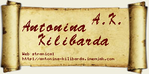 Antonina Kilibarda vizit kartica